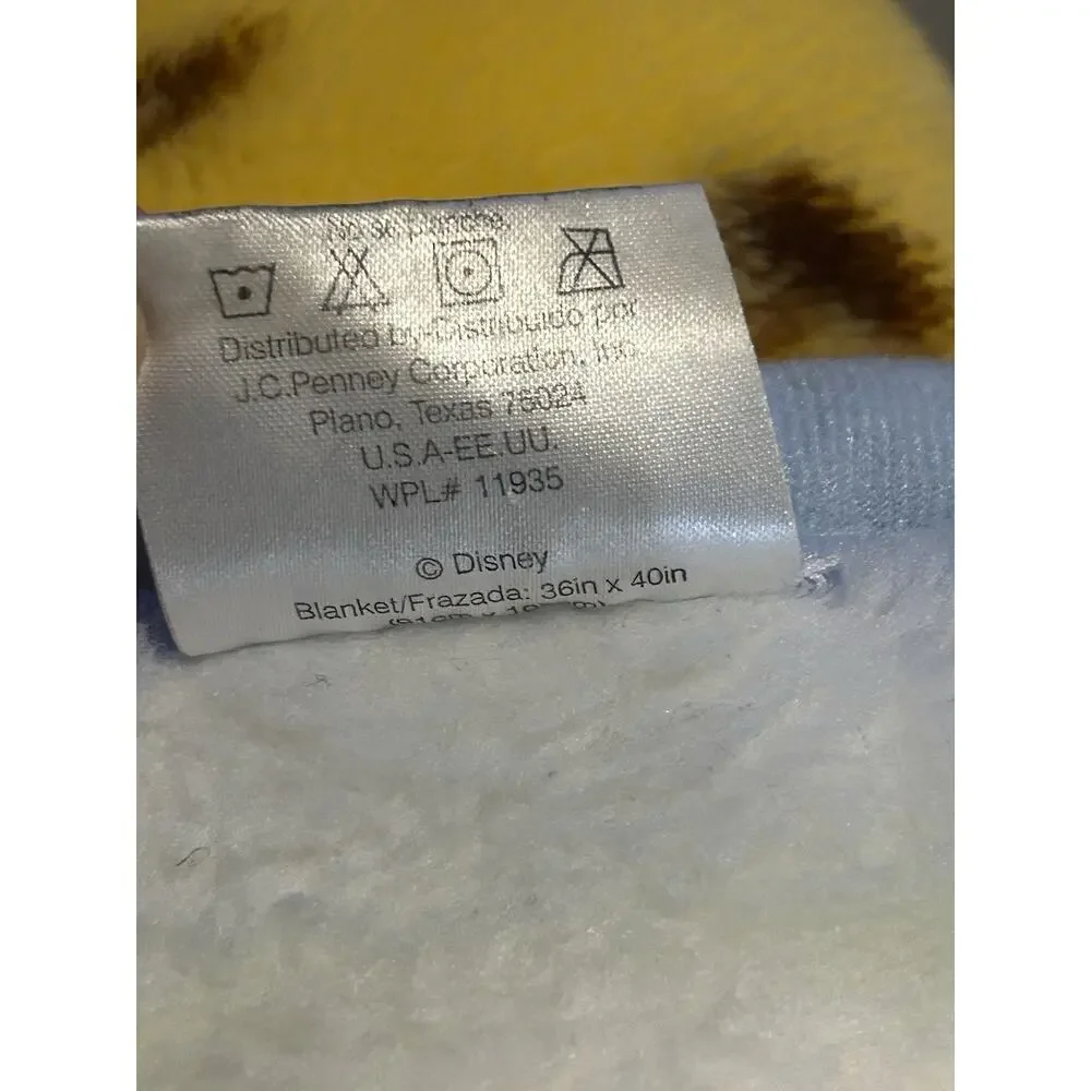 Winnie‎ the POOH Alphabet ABCD Plush Mink Baby Blanket